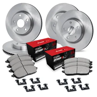 R1 Concepts WFUH2-31143 Disc Brake Rotor Set W/ Optimum OEp Pads & Hardware